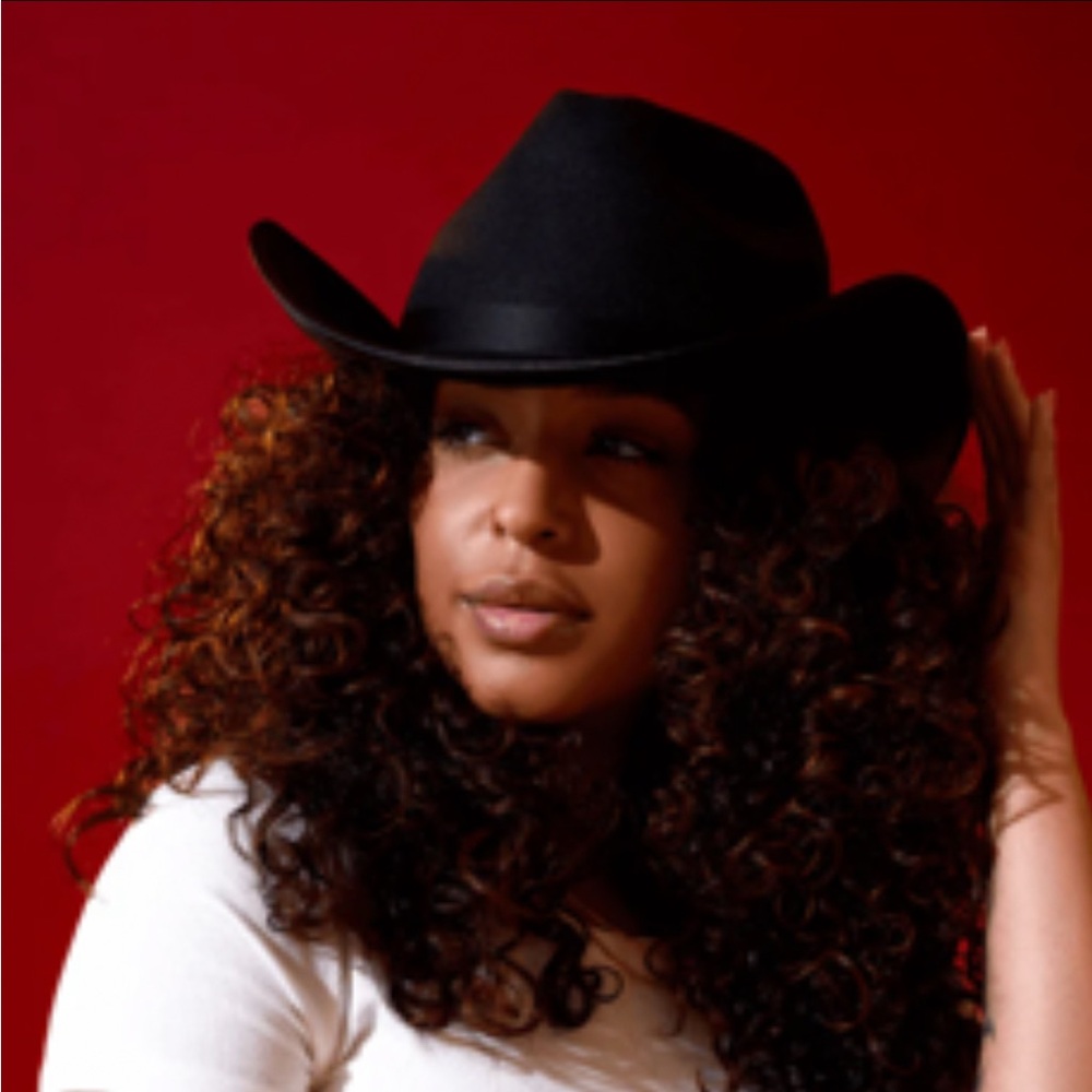 Black cowboy hat NWT